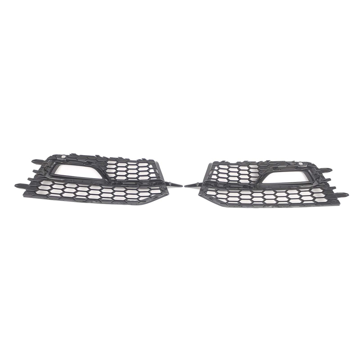 Black Front Fog Lamp Grill Fit Audi A5 S-Line Sport Edition Bumper 2013-2016