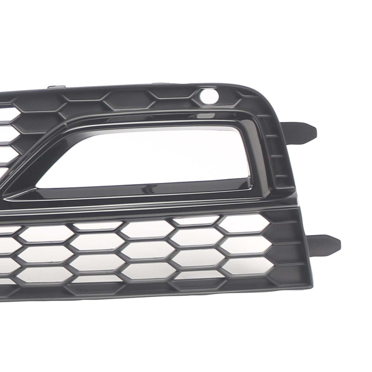 Black Front Fog Lamp Grill Fit Audi A5 S-Line Sport Edition Bumper 2013-2016