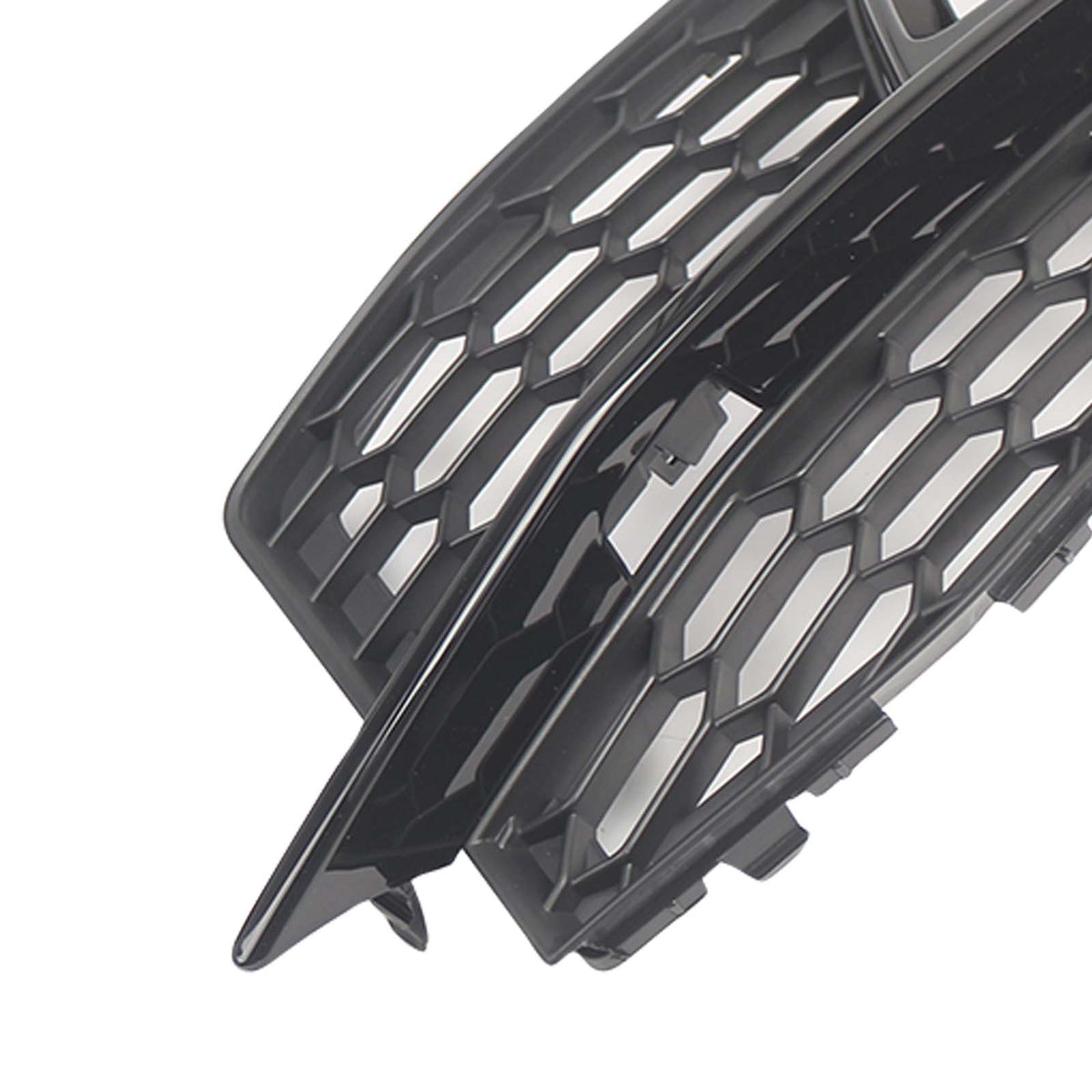 Black Front Fog Lamp Grill Fit Audi A5 S-Line Sport Edition Bumper 2013-2016