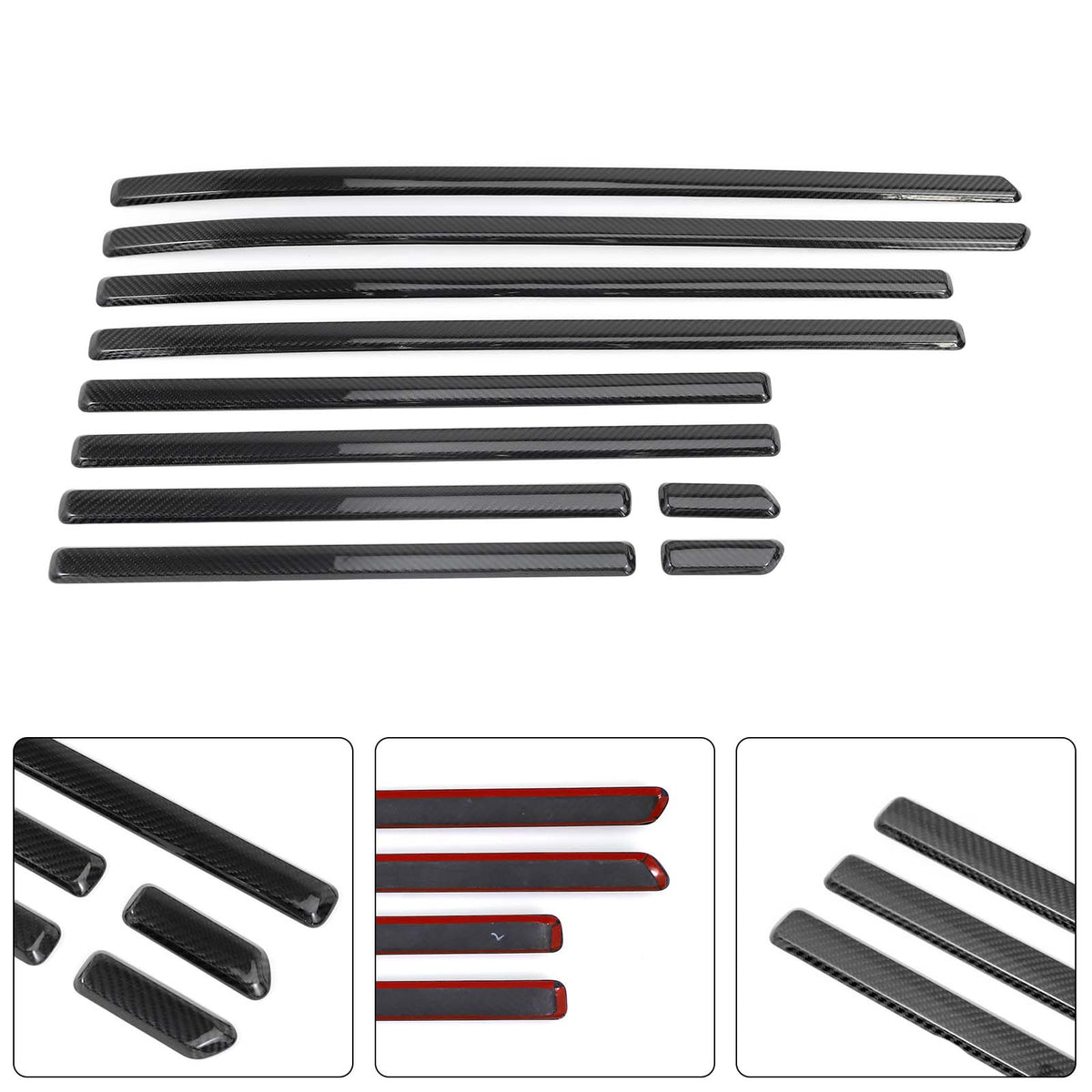 DRY CF Door Body Side Molding Trim Fit Benz G Class W464 W465 2019-2026