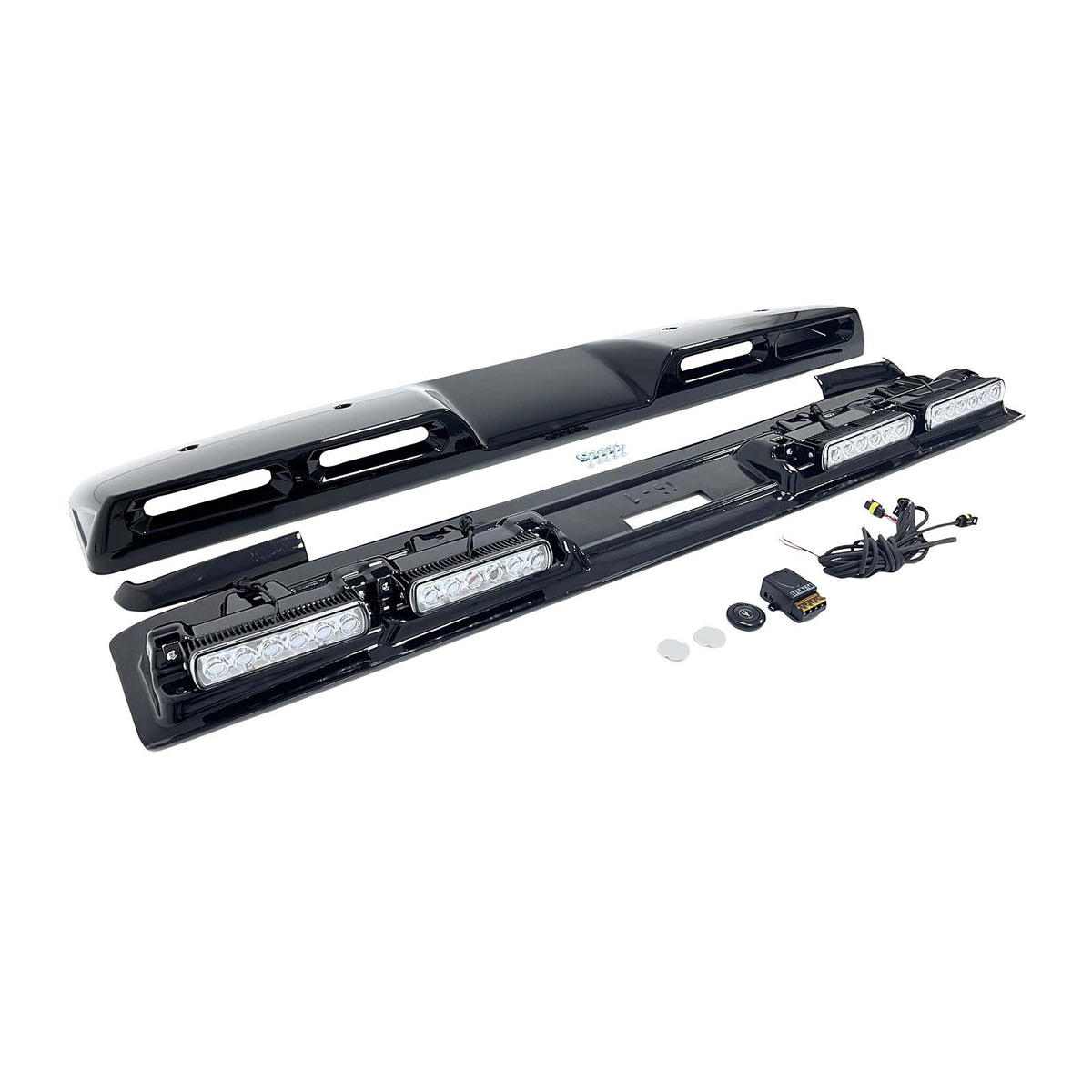 Brabus Style Front Roof Spoiler Wing Fit Benz G-Class W464 2019-2023 W/Led