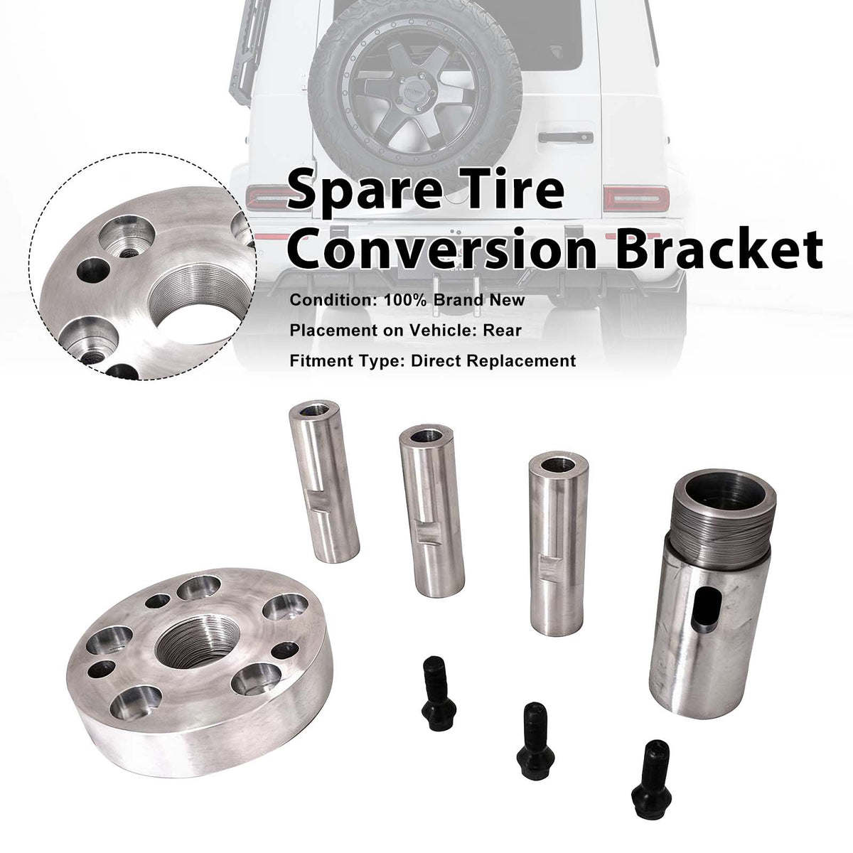 Spare Tire Conversion Bracket Flip Mount Fit Mercedes Benz W464 W465 2019+