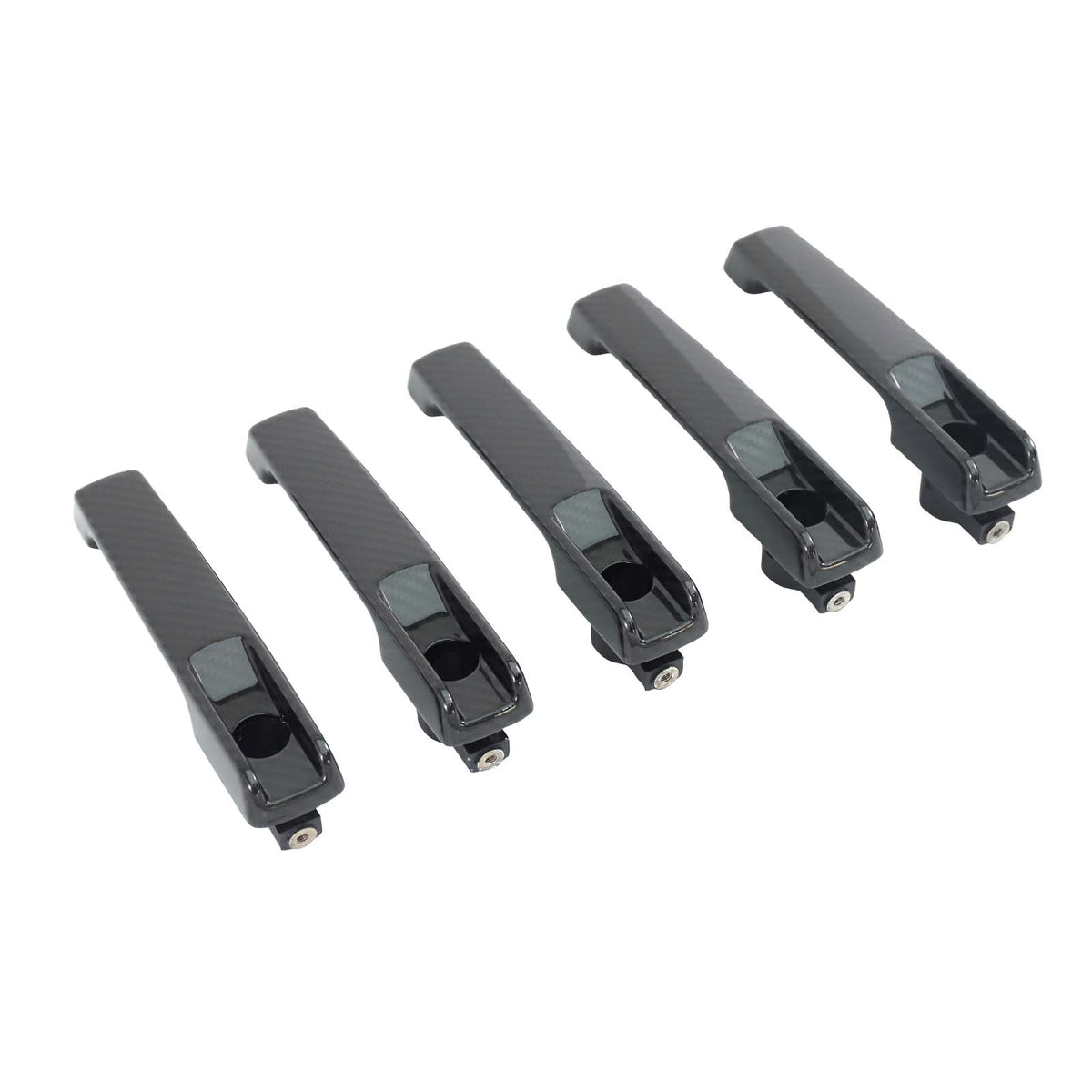 5PCS Carbon Fiber Door Handle Cover Trim Fit Benz G Class W463A W464 2019-2023