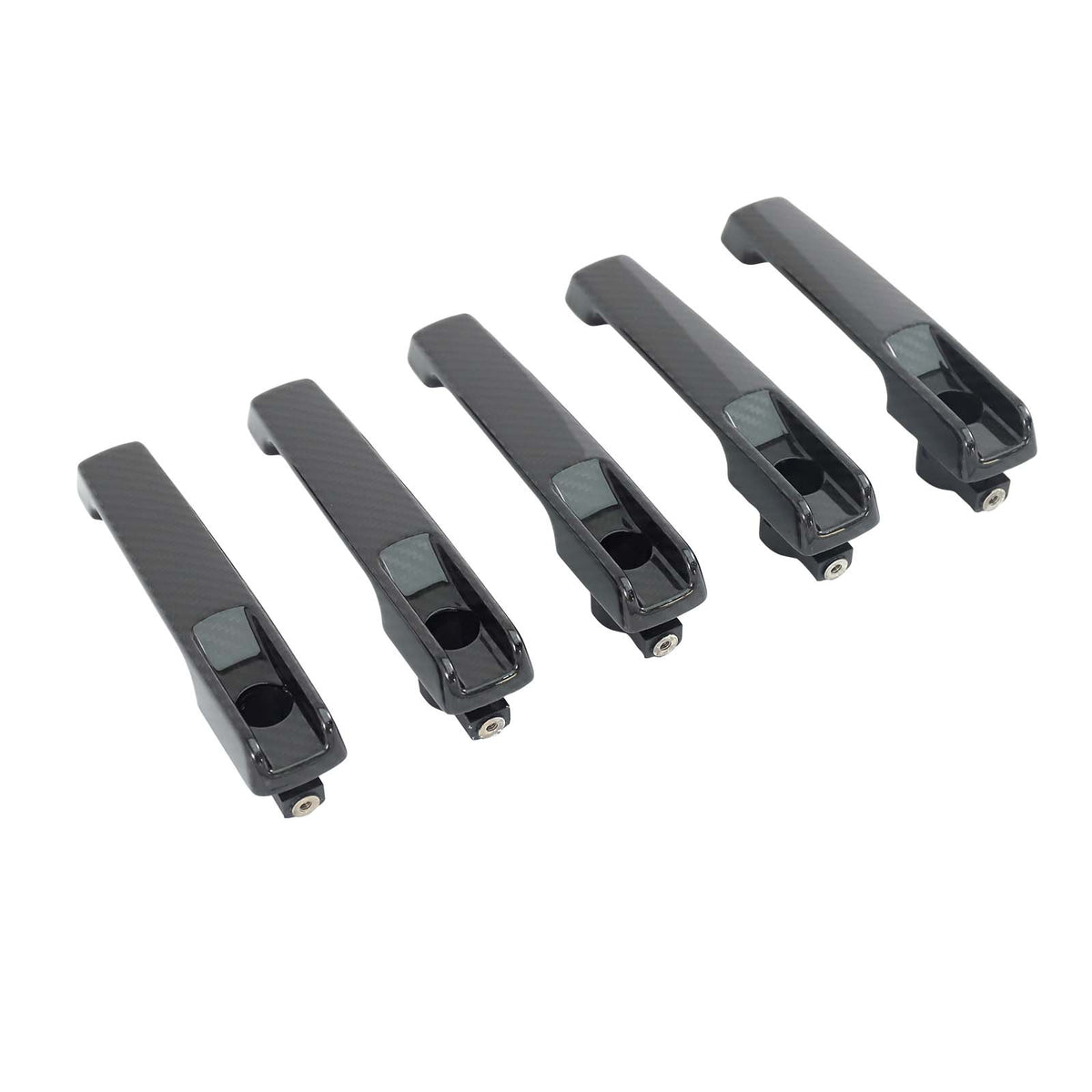 5PCS Carbon Fiber Door Handle Cover Trim Fit Benz G Class W463A W464 2019-2023