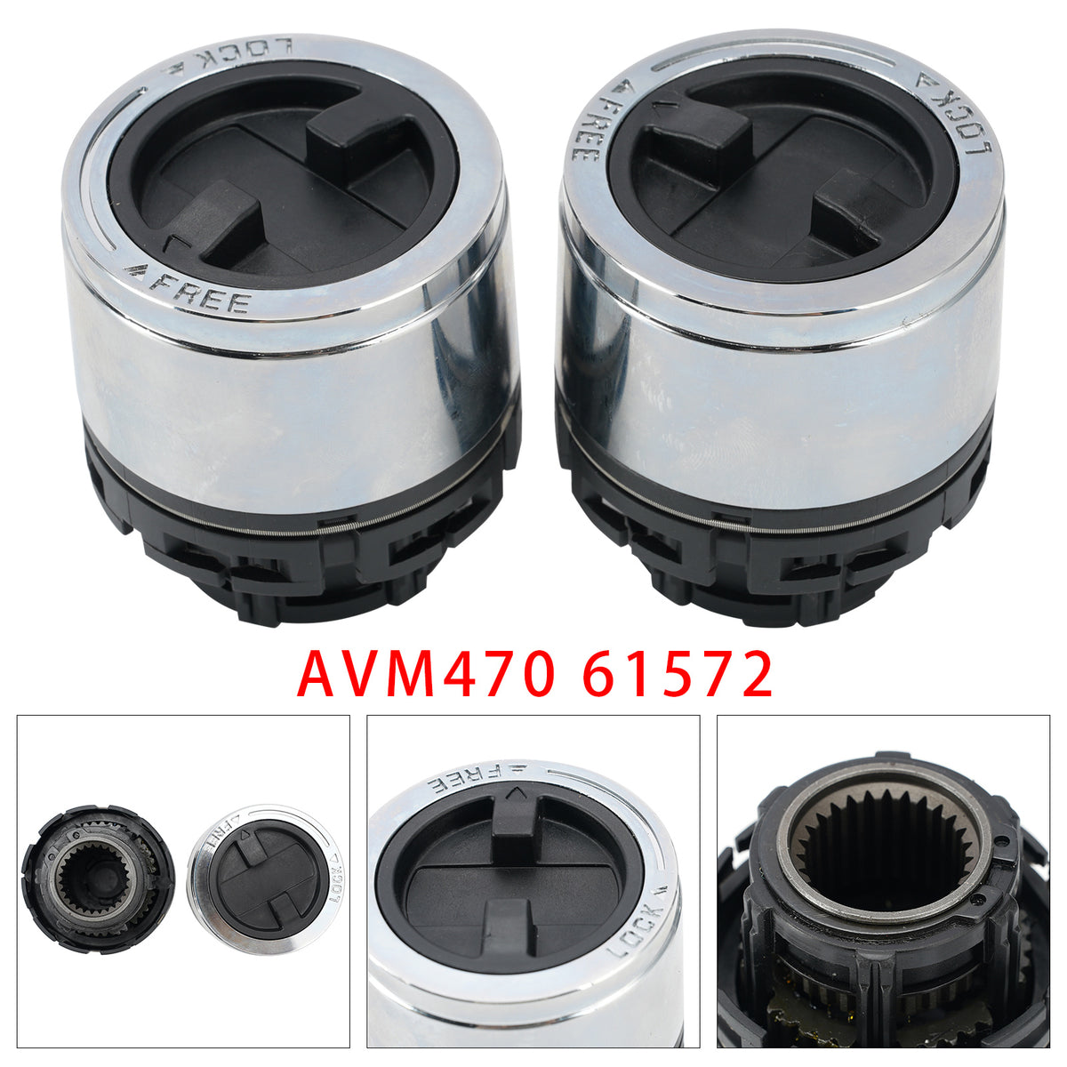 2PCS Locking Hubs 27 splines For Ford Ranger 1998-2000 Internal Mount Lock