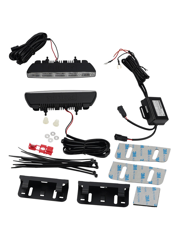 Car LED Daytime Running Light Universal 5 LED Chips 6000K For PHILIPS YS12810