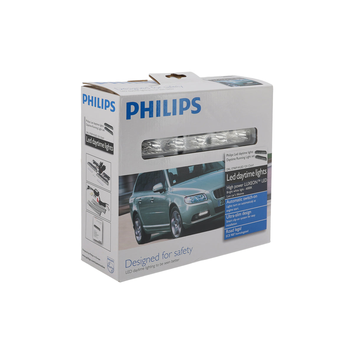 Car LED Daytime Running Light Universal 5 LED Chips 6000K For PHILIPS YS12810