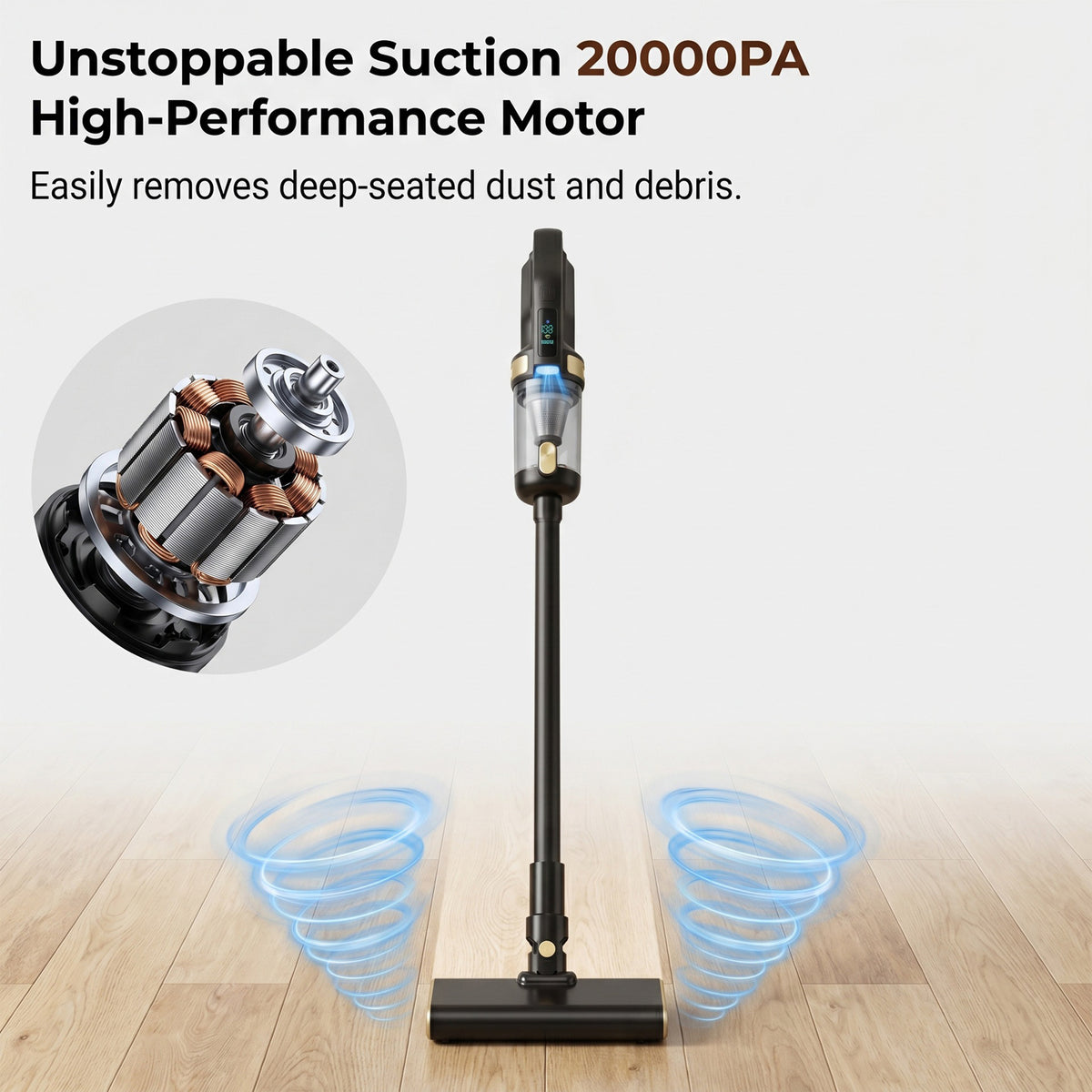 20000Pa Cordless Handheld Vacuum Cleaner Strong Real Suction For Car and Home