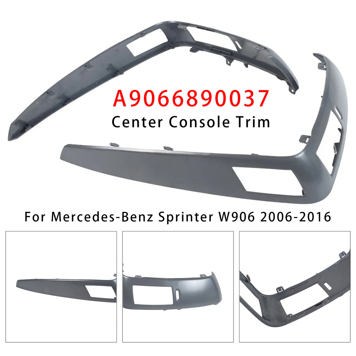 Gray Hood Vent Grille Left+ Right For Mercedes-Benz Sprinter W906 2006-2016