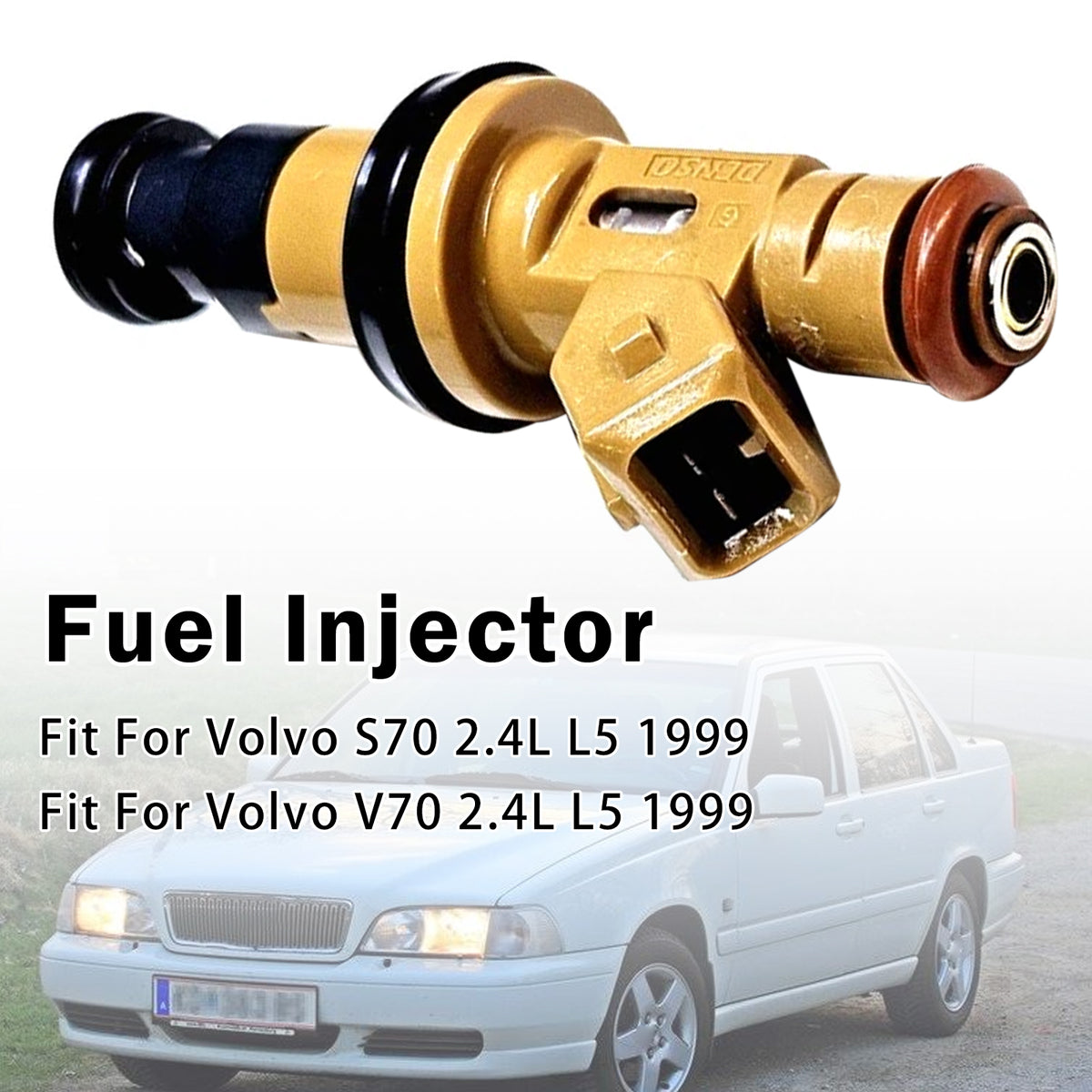 1Pcs Fuel Injector For Volvo S70 V70 2.4L L5 1999 9125821 195500-3460