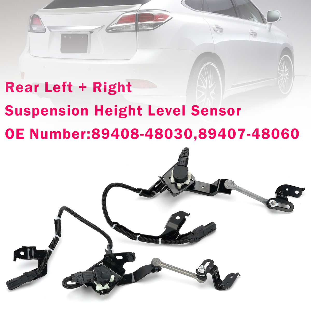 Rear L+R Height Level Sensor For Lexus GS450h RX350 2010-2013 V6 3.5L