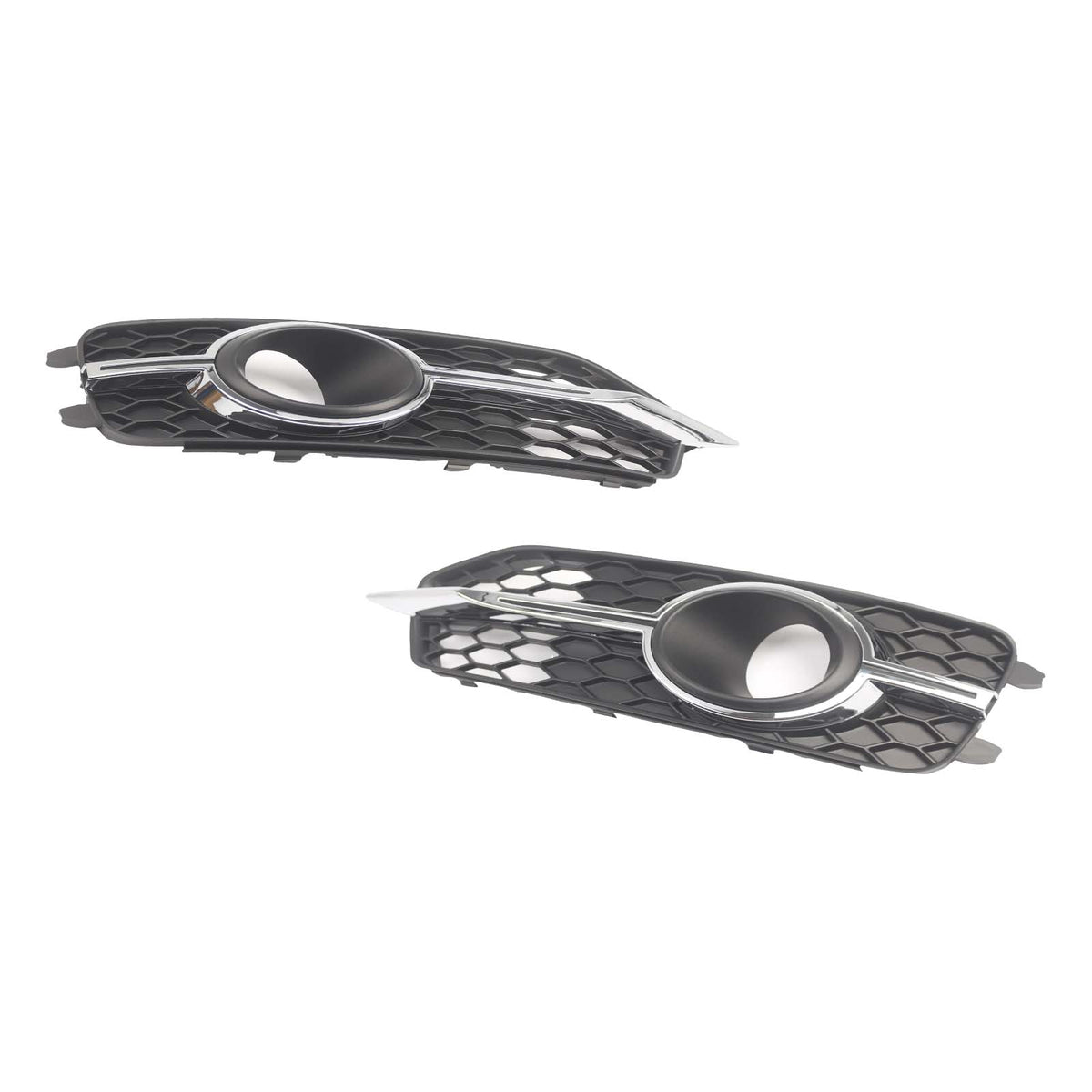 2PCS Car Front Bumper Fog Light Grille For Audi A6 C7 S-Line 2012-2014