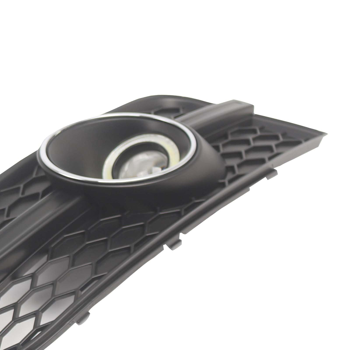 Black Front Bumper Fog Light Grille Cover Bezel Fit Audi A7 S7 S-Line 2012-2015