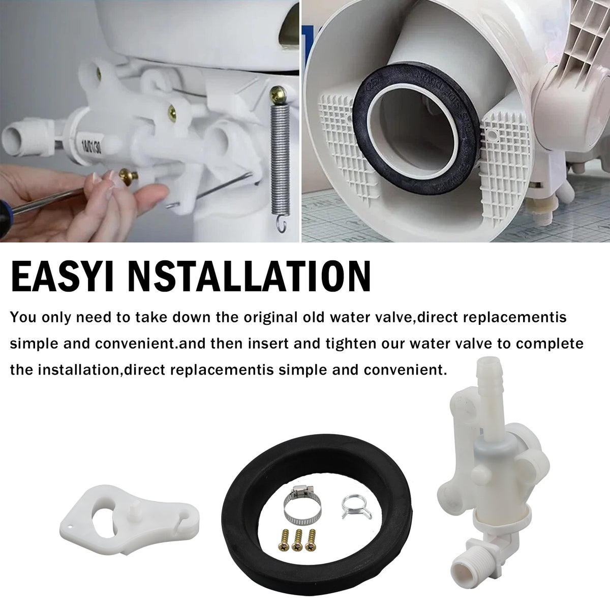 34100 RV Camper Toilet Water Valve Kit for Thetford Aqua-Magic Style