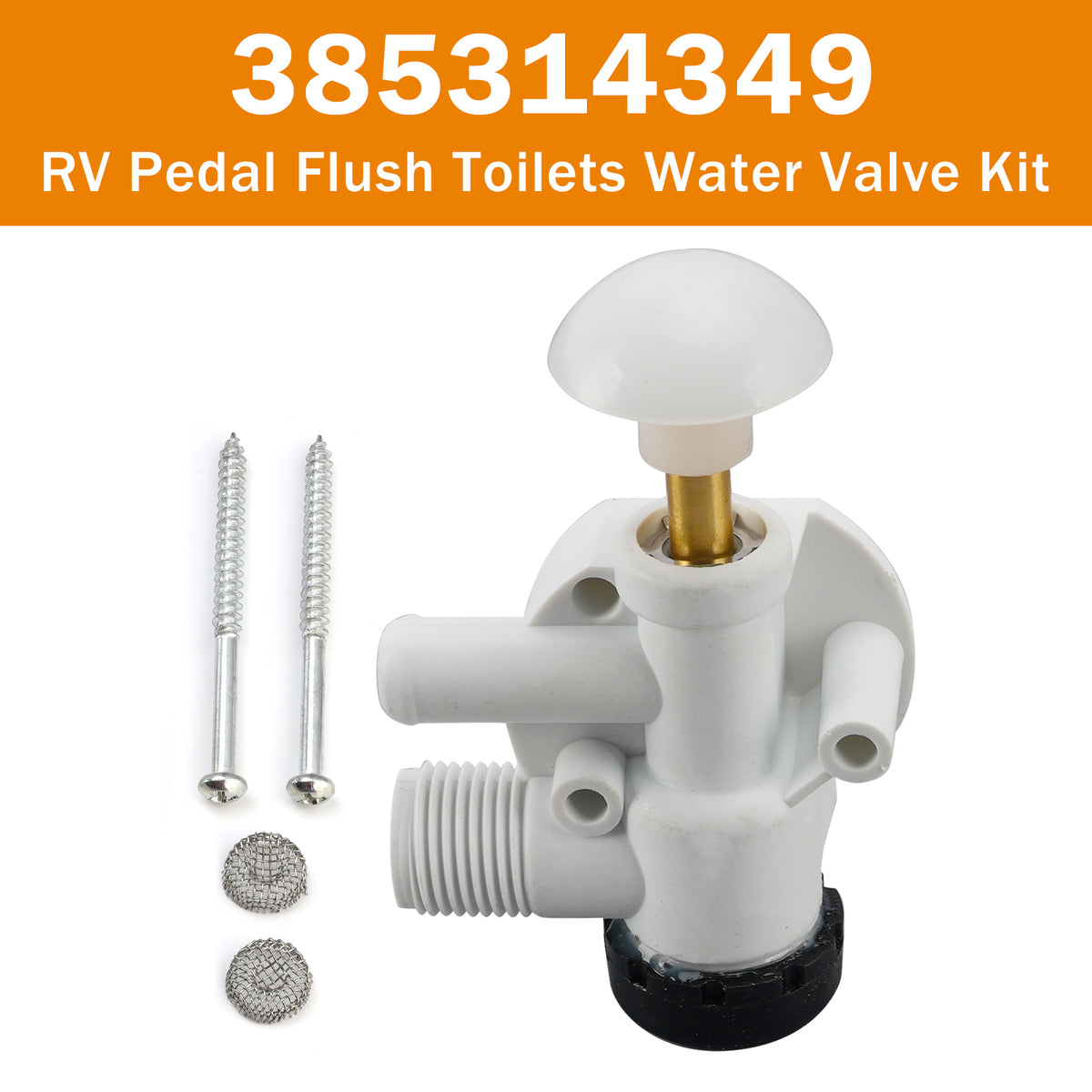 385314349 RV Pedal Flush Toilets Water Valve Kit for Dometic Sealand