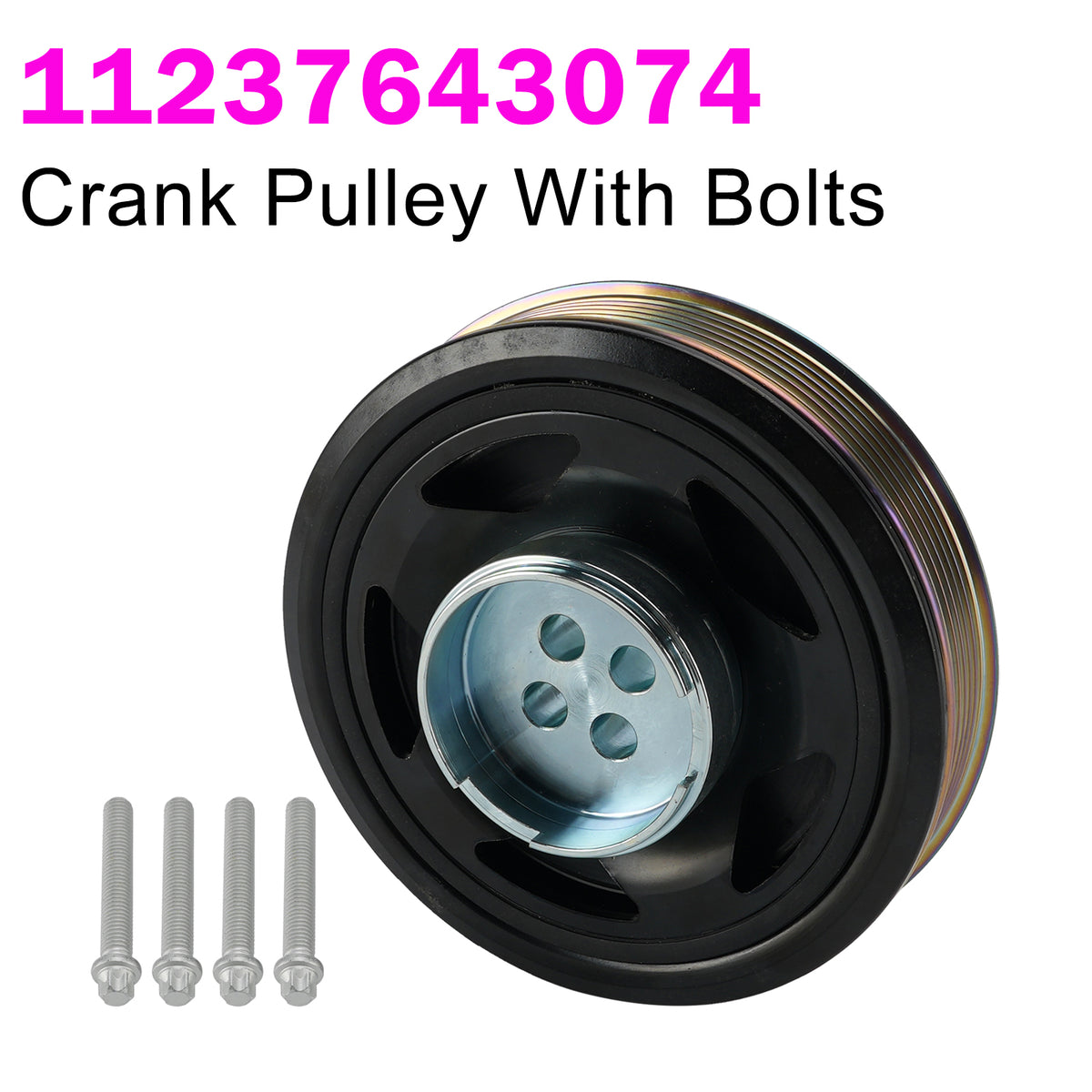 Crank Pulley With Bolts for BMW 1 Series 1.5 Diesel for MINI Cooper 1.5D 15-19