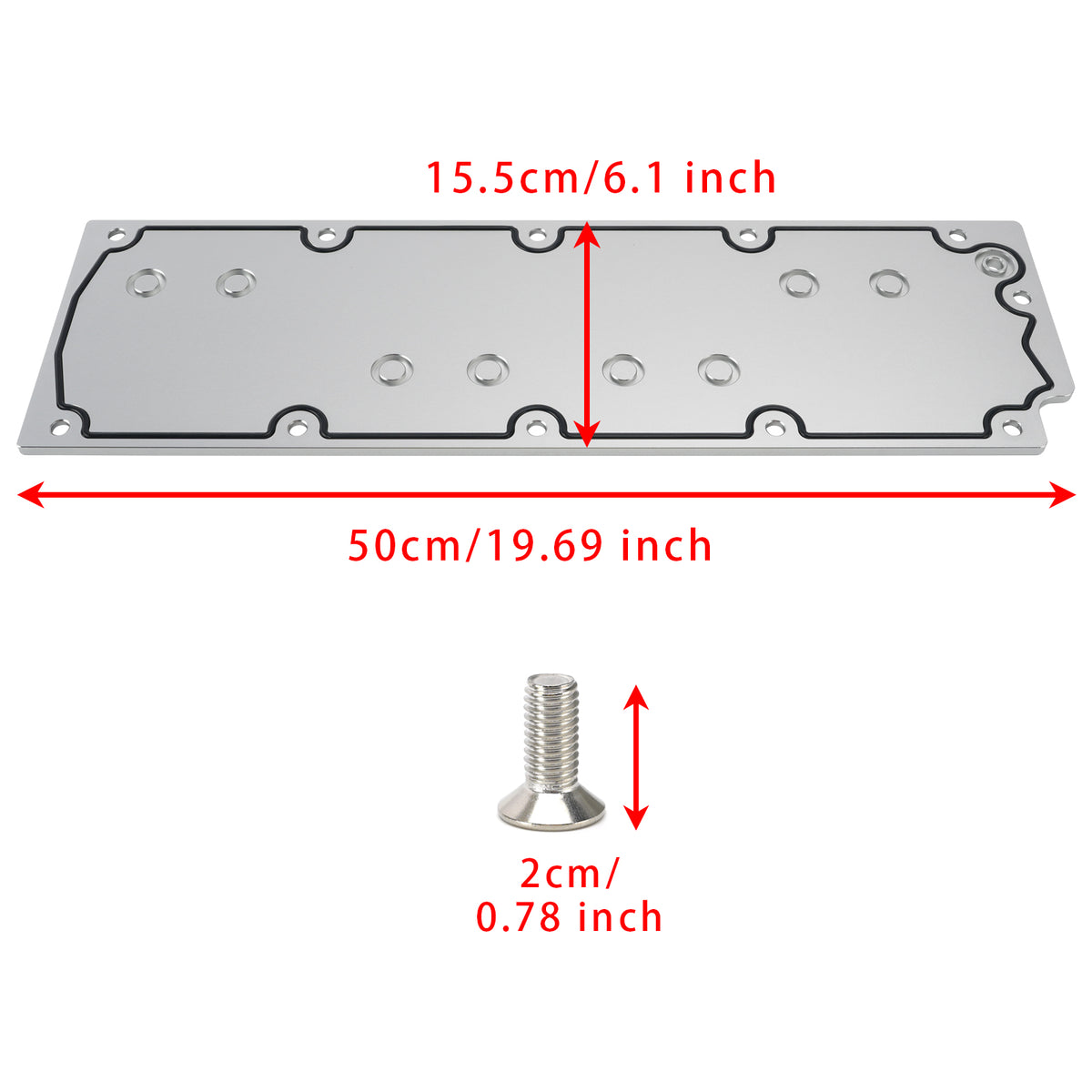 LS Gen 4 O-Ringed Valley Pan Cover Plate Low Profile For LSX LS3 551605