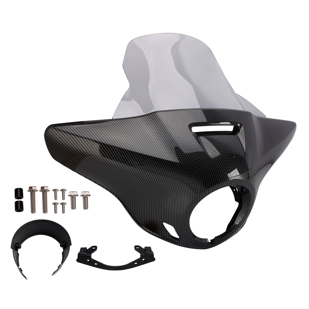 Windshield Headlight Fairing fit for CMX1100 Rebel 21-24 Simulated Carbon+Gray