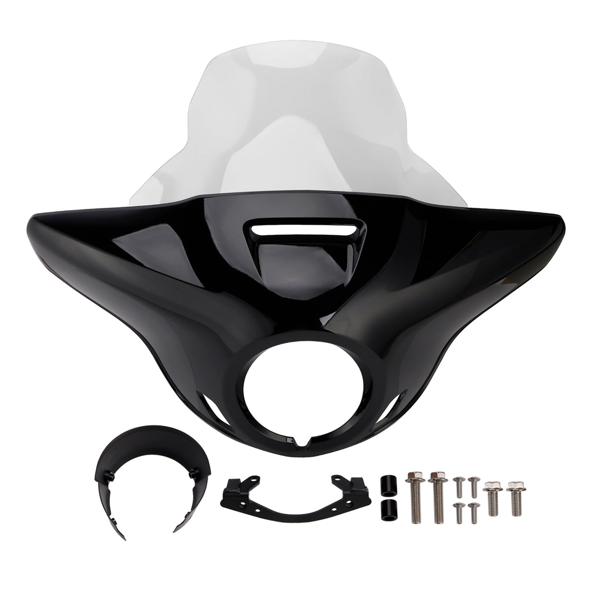 Windshield Headlight Fairing fit for CMX1100 Rebel 21-24 Gloss Black+Clear