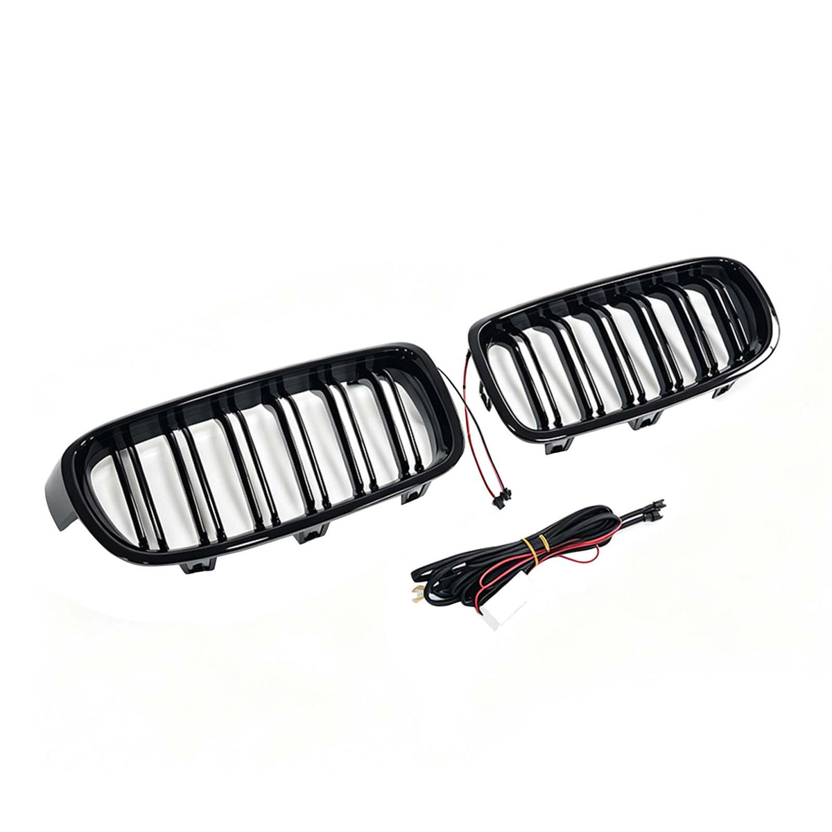 Double Slat Front Kidney Grille Grill Fit BMW 3 Series F30 F35 2012-2019