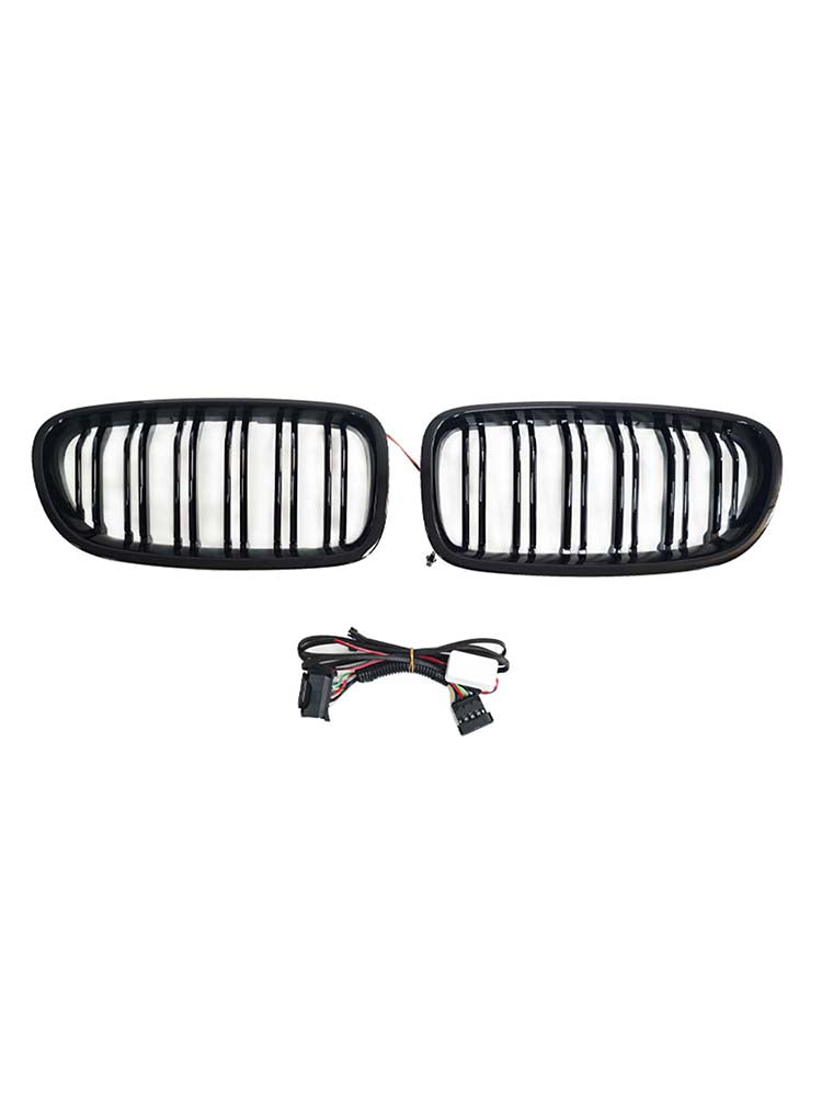 Front Bumper Grill Grille Fit BMW 5 Series F10 F11 2010-2016 W/LED