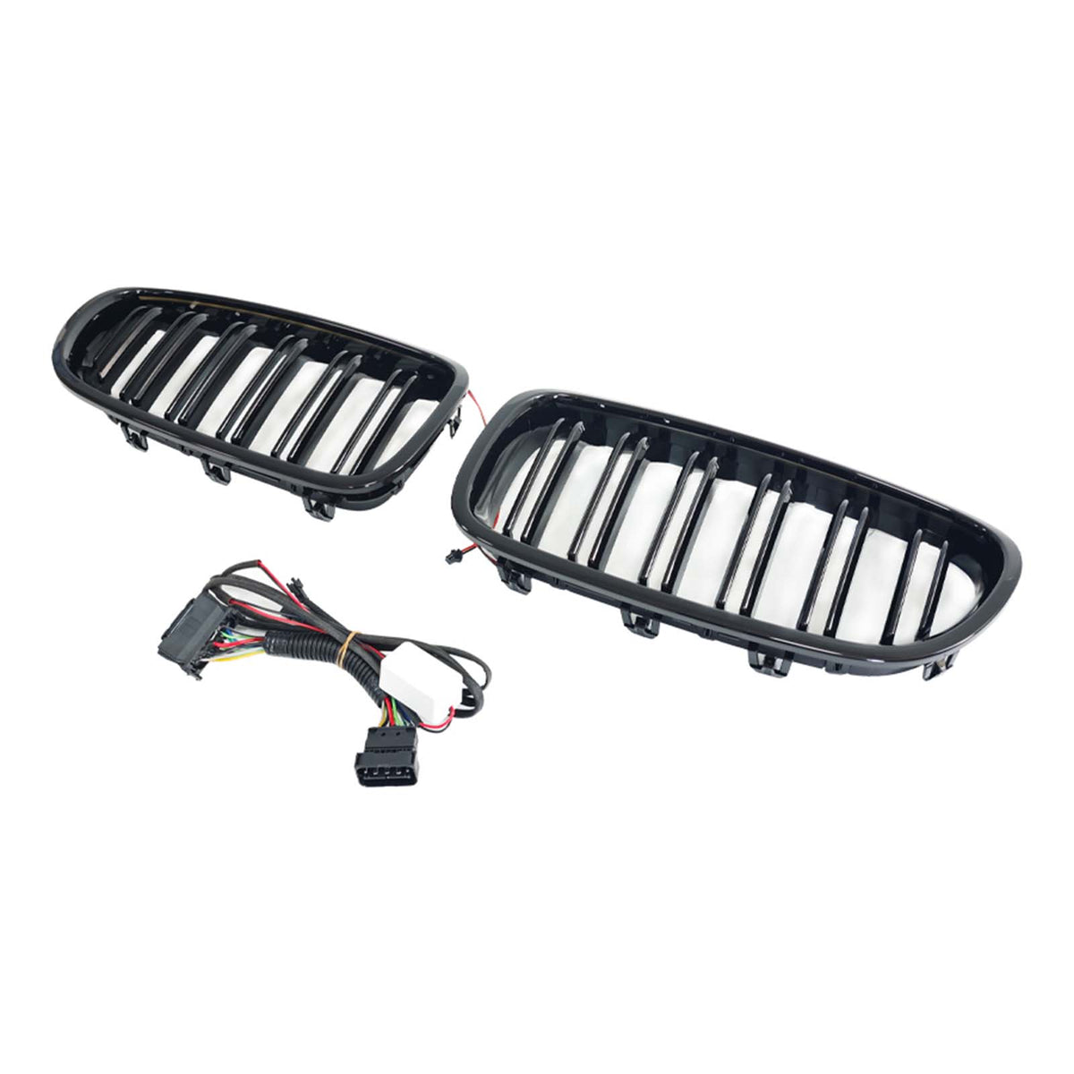 Front Bumper Grill Grille Fit BMW 5 Series F10 F11 2010-2016 W/LED