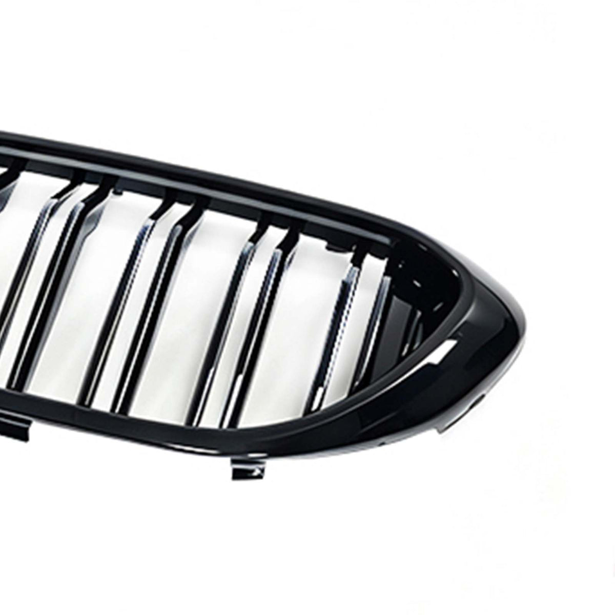 Double Slat Front Kidney Grille Fit BMW 5 Series G30 G31 2017-2020 W/LED