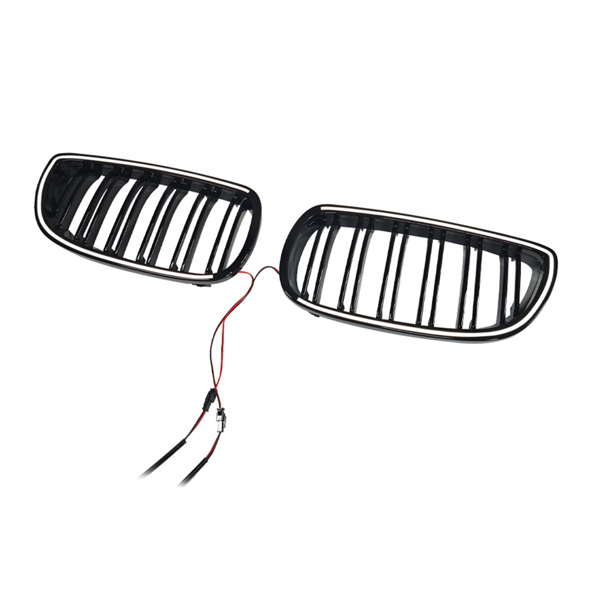 Gloss Black Front Kidney Grill Grille Fit BMW E92 E93 335i 328i Coupe 2006-2009