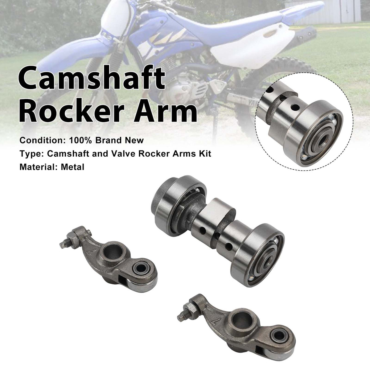 Cam Shaft Camshaft Rocker Arms For Yamaha TTR125 TTR125L TTR125E 00-22