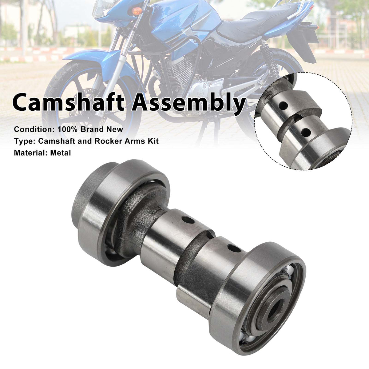 Camshaft Assembly For Yamaha YBR125 YBR150 YB125Z JS125-6A