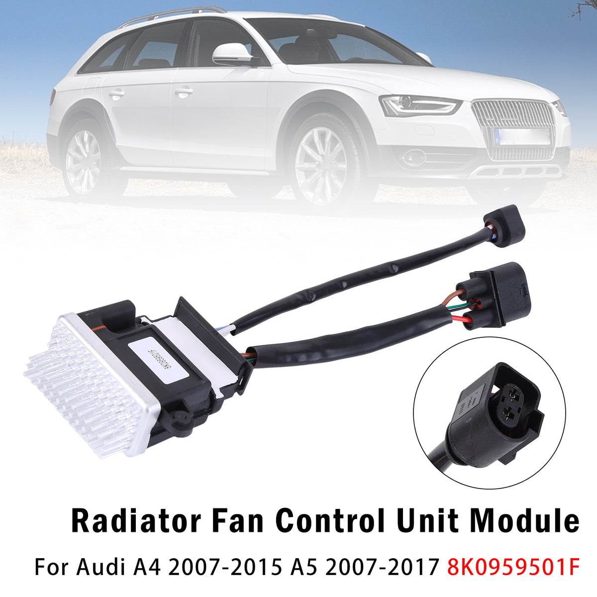 Radiator Fan Control Module For Audi A4 2007-2015 A5 2007-2017 8K0959501F