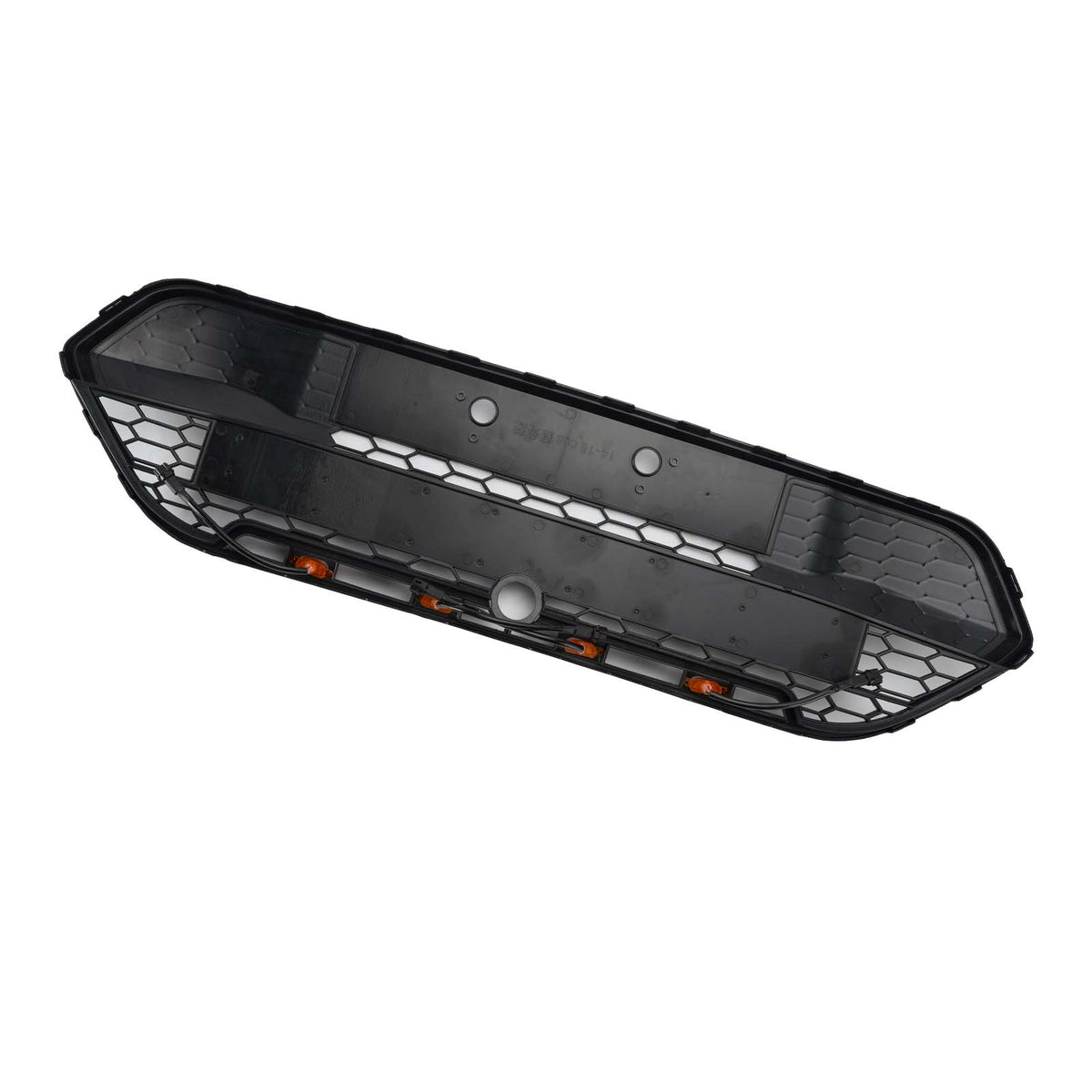 Matte Black Front Bumper Grille Grill Fit Ford Transit Custom 2013-2017 W/LED