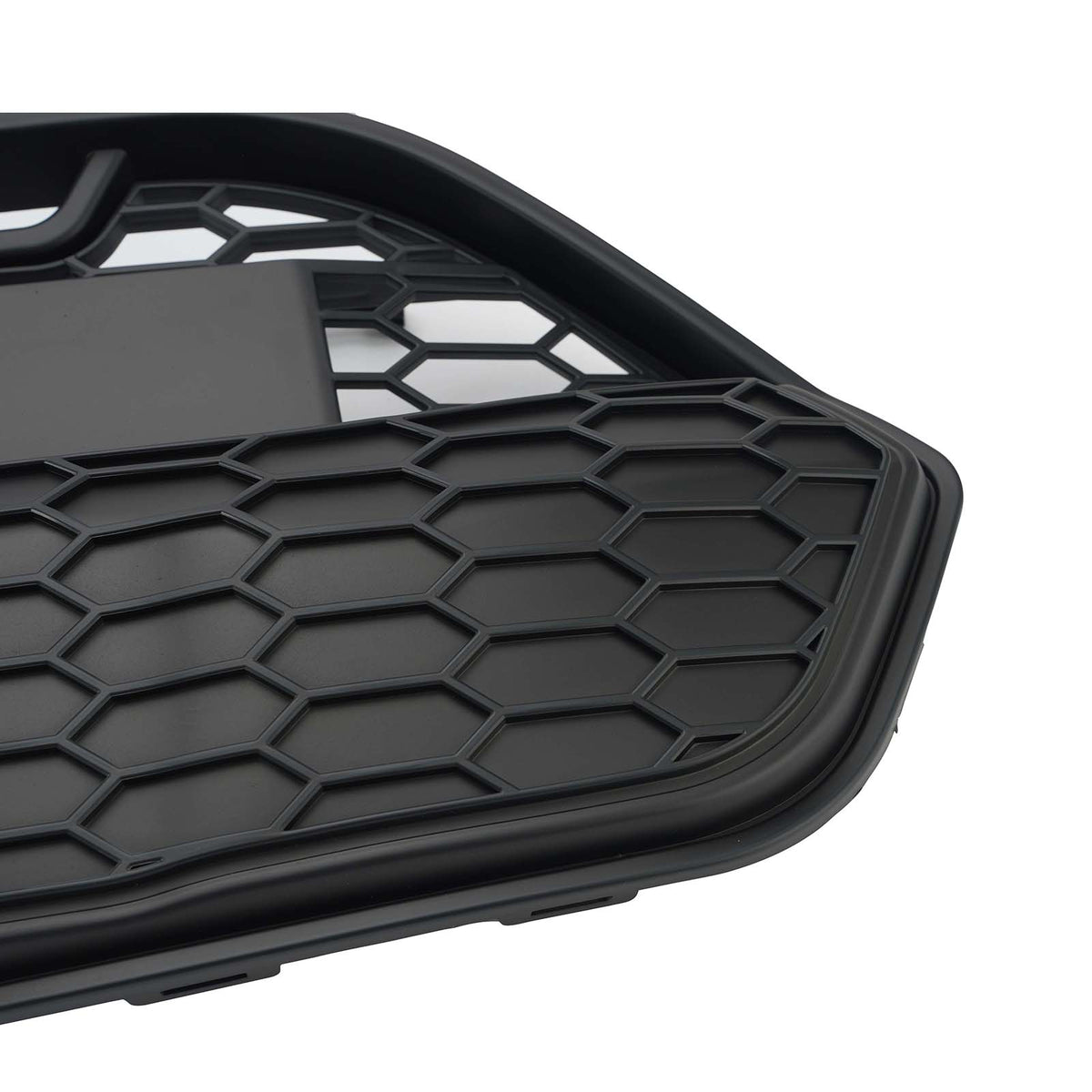 Matte Black Front Bumper Grille Grill Fit Ford Transit Custom 2013-2017 W/LED