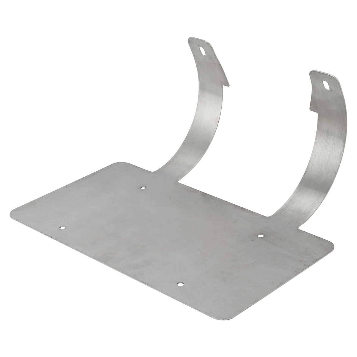 Semi Truck Commercial Truck Deer Guard Stainless License Plate Holder Silver