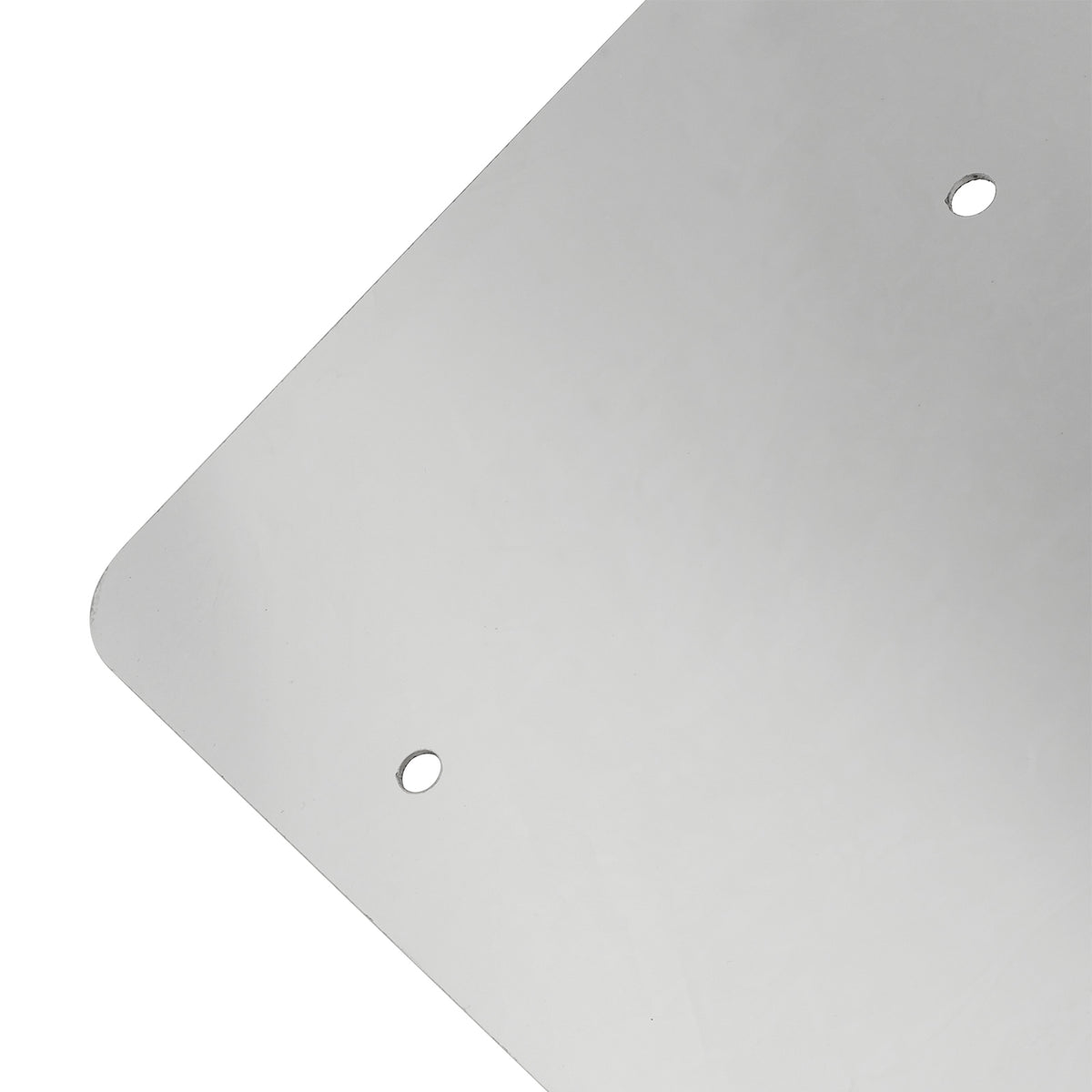 Semi Truck Commercial Truck Deer Guard Stainless License Plate Holder Silver