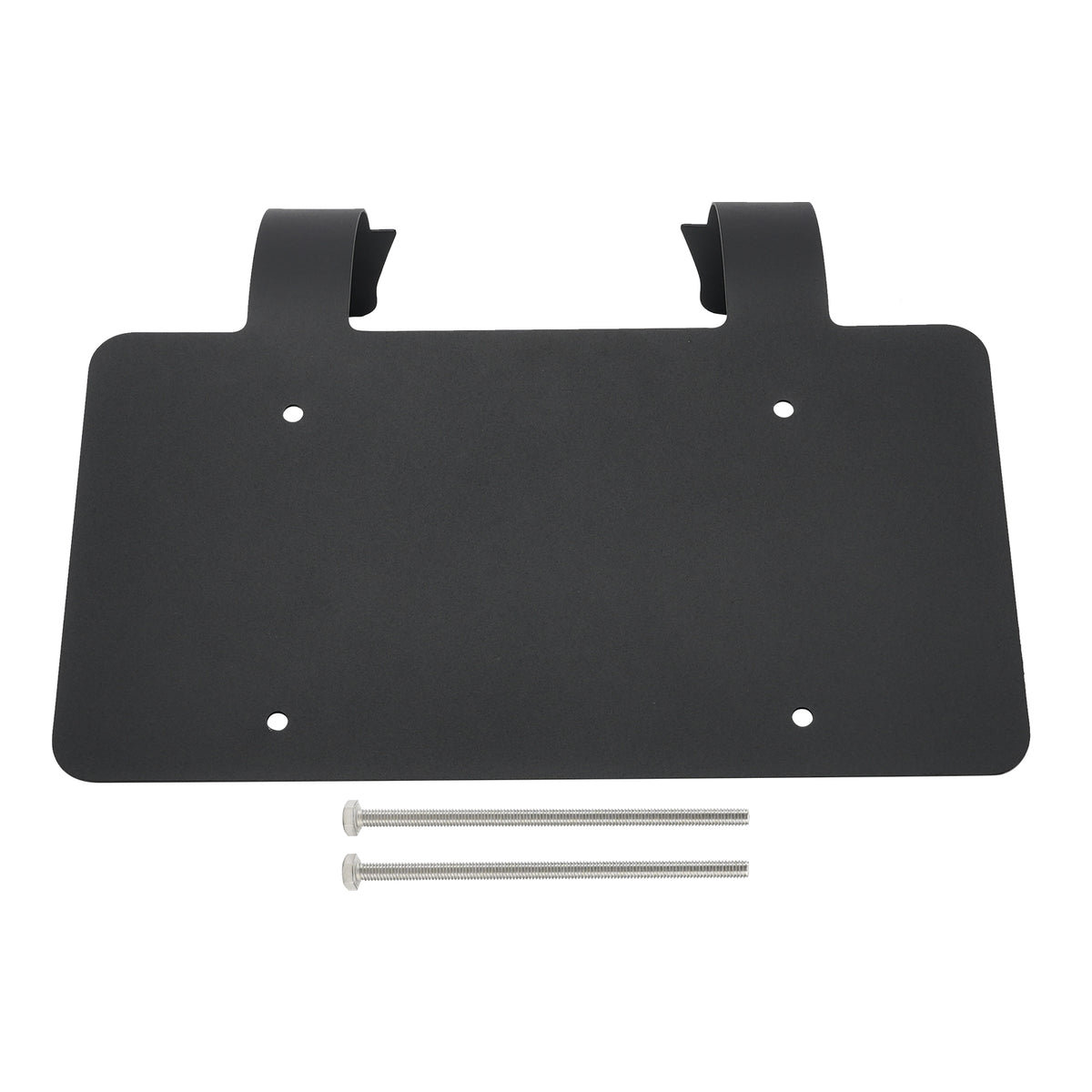 Semi Truck Commercial Truck Deer Guard Stainless License Plate Holder Black