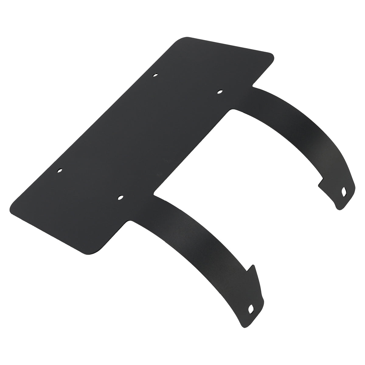 Semi Truck Commercial Truck Deer Guard Stainless License Plate Holder Black