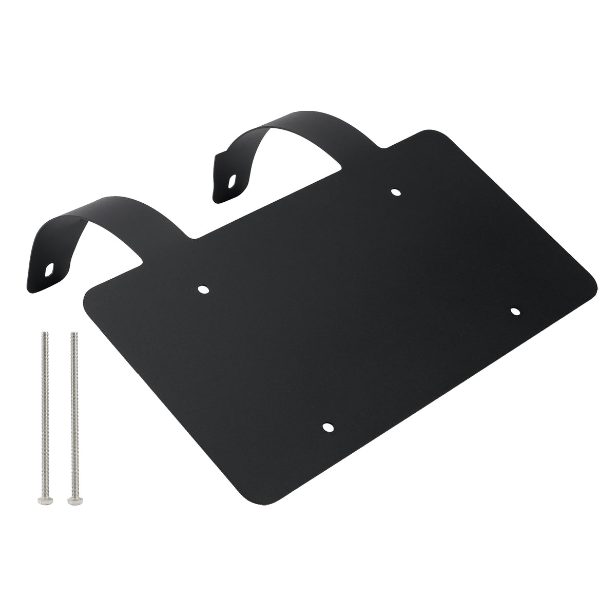 Semi Truck Commercial Truck Deer Guard Stainless License Plate Holder Black