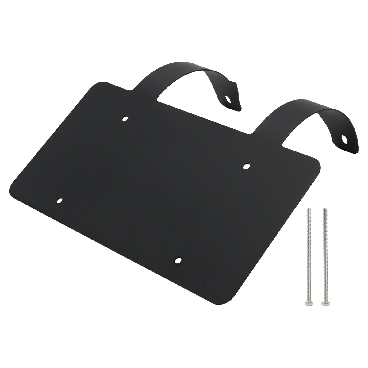 Semi Truck Commercial Truck Deer Guard Stainless License Plate Holder Black