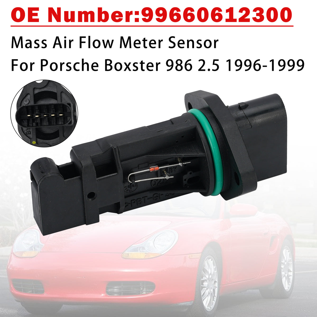 Mass Air Flow Meter Sensor 99660612300 For Porsche Boxster 986 2.5 1996-1999