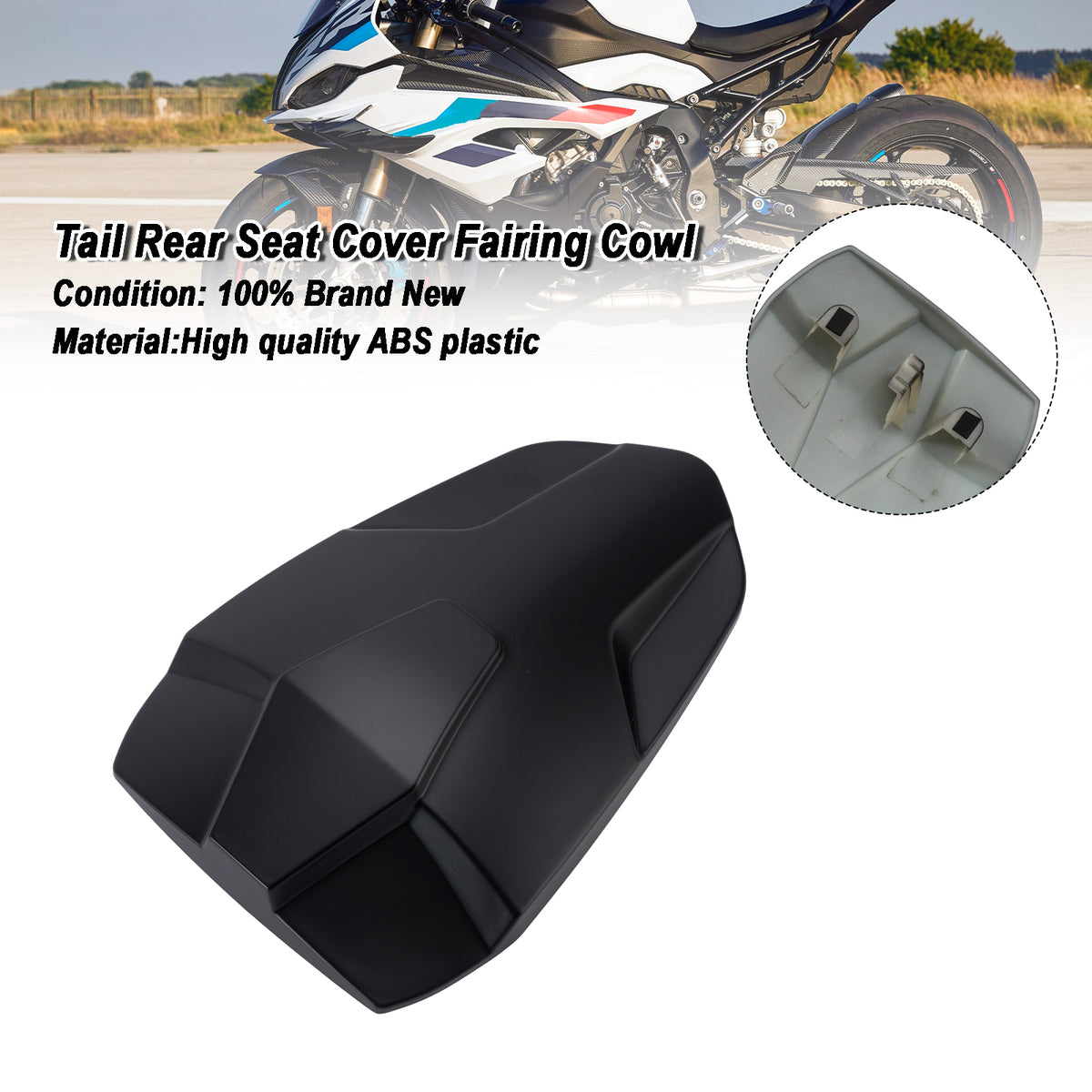 Rear Seat Cover Passenger Fairing Cowl For BMW S1000RR 2023-2026 Matt Black