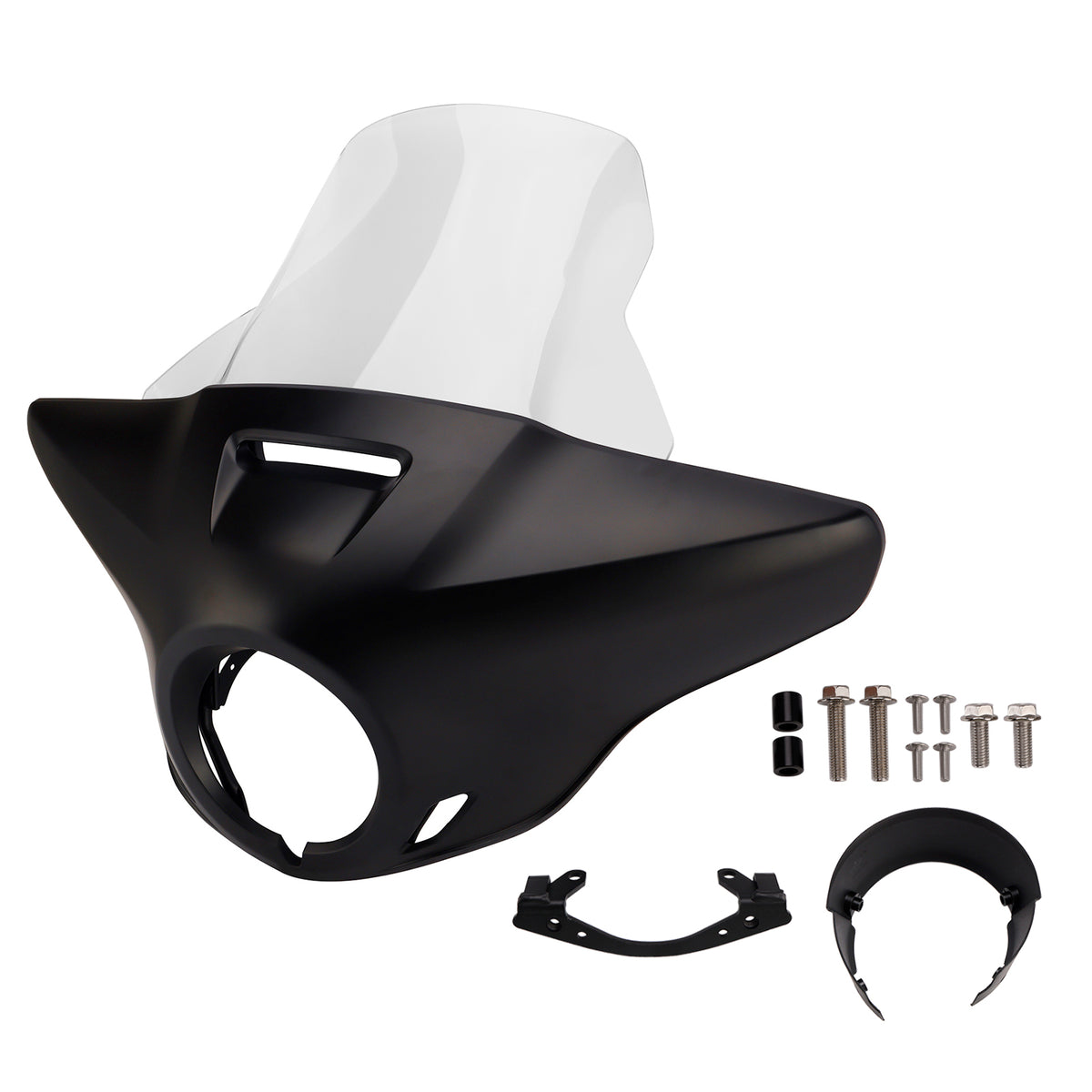 Windshield Headlight Fairing fit for CMX1100 Rebel 21-24 Matt Black+Clear