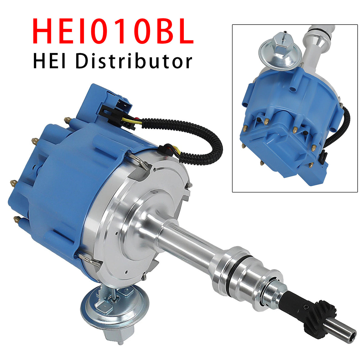 HEI Ignition Distributor HEI010BL For Ford Small Block SBF 351W Windsor 5.8L V8