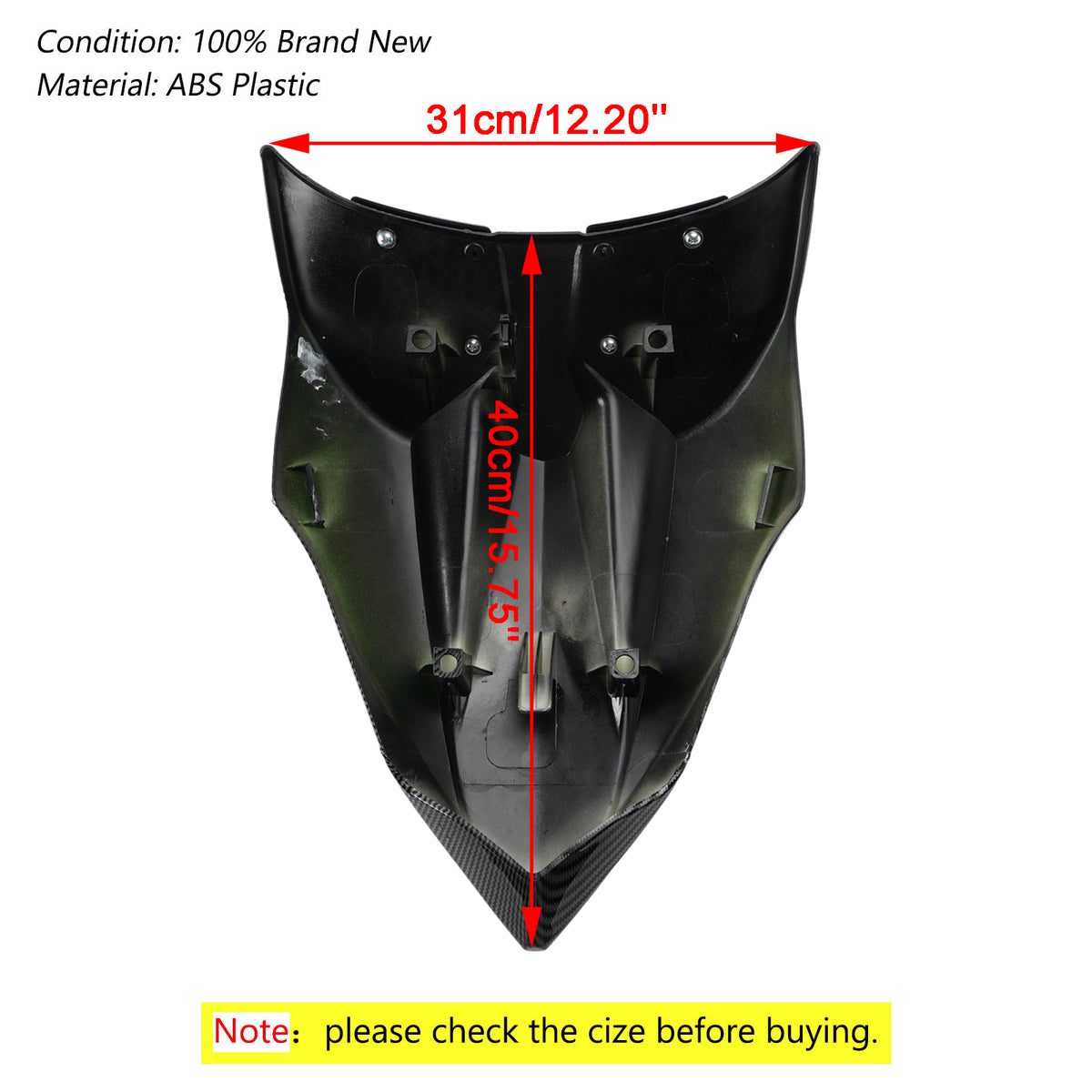 Rear Seat Cowl Fairing Cover For Kawasaki Z650 Ninja 650 ER6F 2017-2026