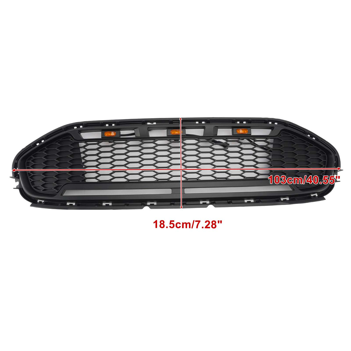Black Front Bumper Grill Grille Fit Ford Transit Connect 2019-2023 W/LED