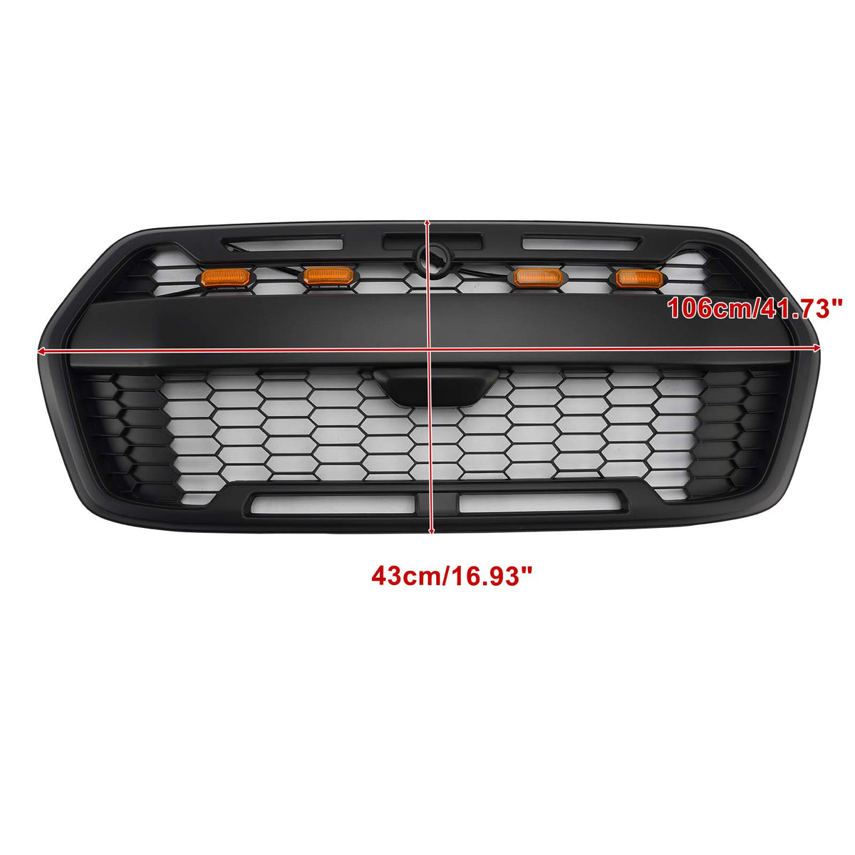 Front Bumper Grill 2467809 Fit Ford Transit MK8 Trail 2019-Onwards Raptor Style
