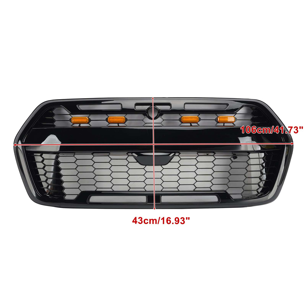 Front Bumper Grille 2467809 Fit Ford Transit MK8 Trail 2019-Onwards Raptor Style