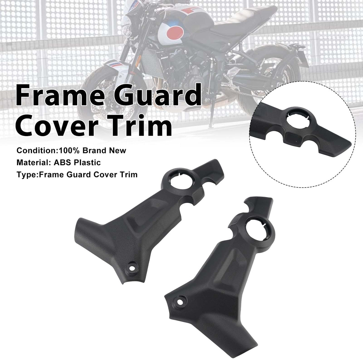 Frame Guard Side Protection Cover Fairing For Trident 660 22-25 800 25-27 Matte Black