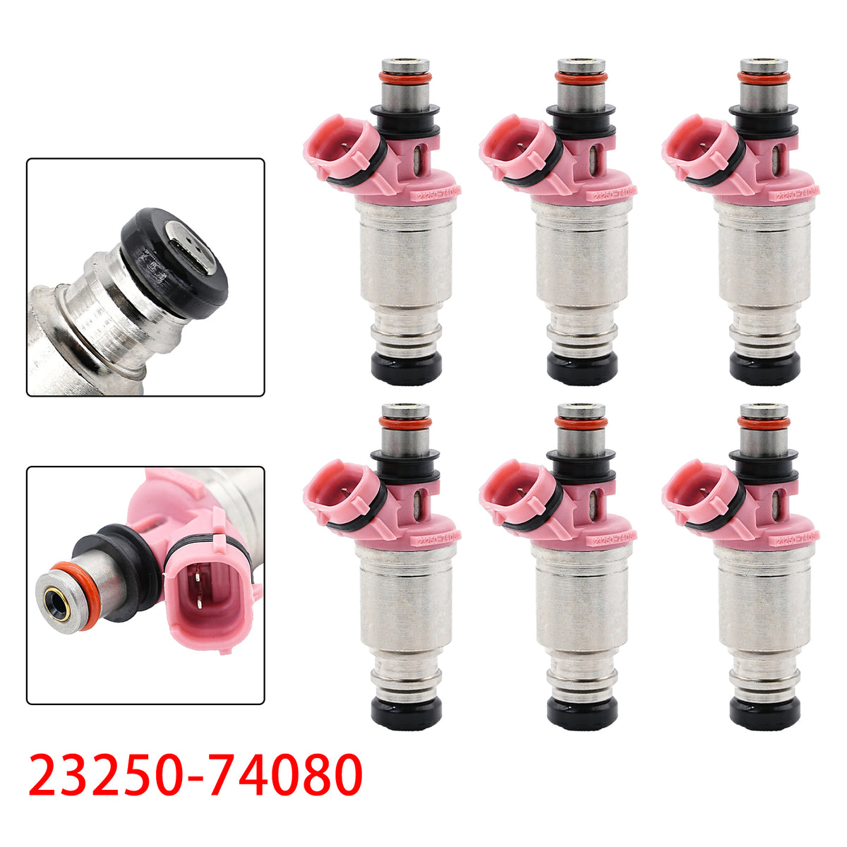 6Pcs Fuel Injector For Toyota Landcruiser 4.5L 1FZ-FE 92-95 23250-74080