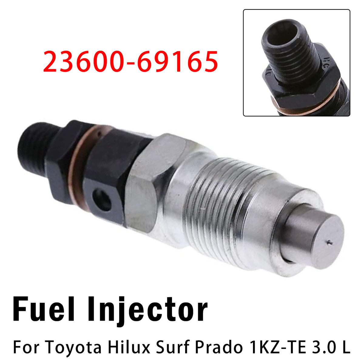 1Pcs Fuel Injector For Toyota Hilux Surf Prado 1KZ-TE 3.0 L 23600-69165
